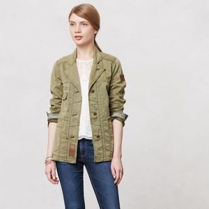 Anthropologie green surplus jacket